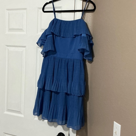 Adelyn Rae Dresses & Skirts - Elegant Blue Off-Shoulder Women's dress